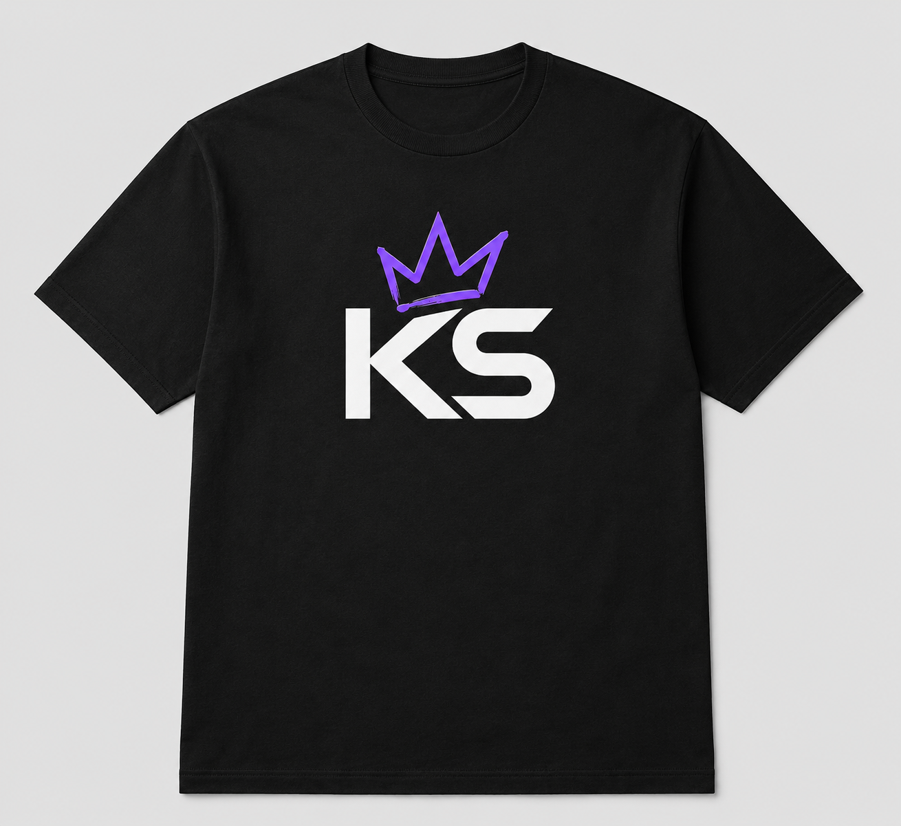 Crown Logo Tee — Black