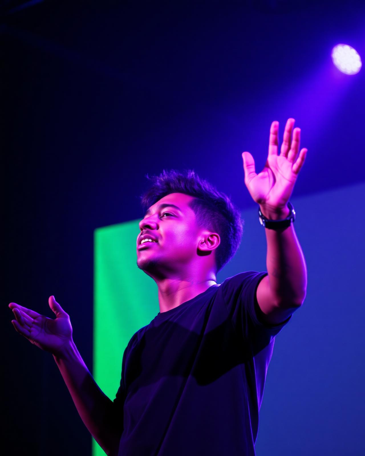 Tiaan van Tonder leading worship